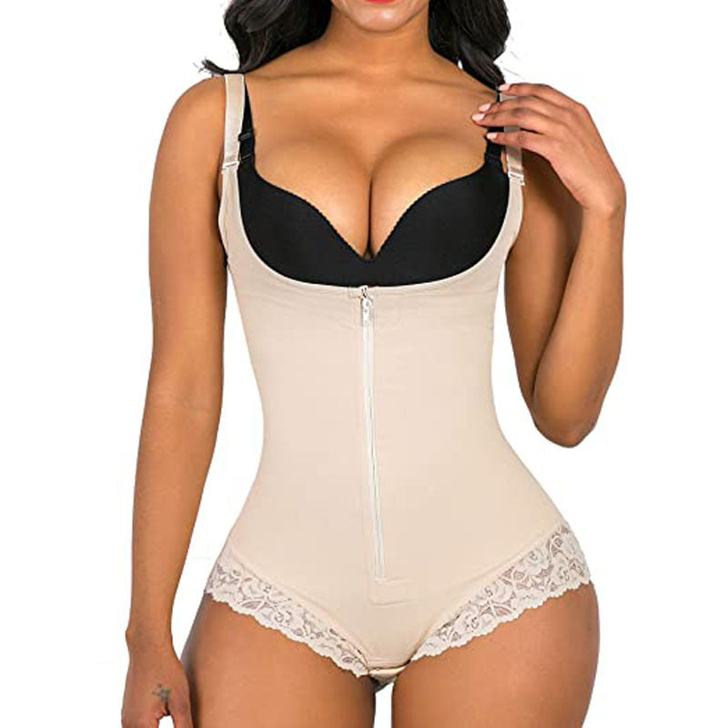 Lace Trimmed Shapewear Bodysuit